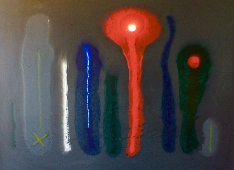 Art (Arthur) Price, 'Silent Signals #4 (1918-2008), Ottawa, Canada. Silent Signal , 24 x 32 inches, Pour-cast Polyester, Resin and other Materials on Wood Base, Originally framed/mounted by the artist, 1970's. Price available upon request. SOLD.