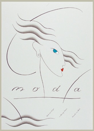 Neville Smith (Ottawa, Canada), Title: MODA Moda Hair Design 1992, 29-1/4 x 41-1/2 inches. Screenprint, Signed, Limited Edition of 300, Available 24, $600 each.