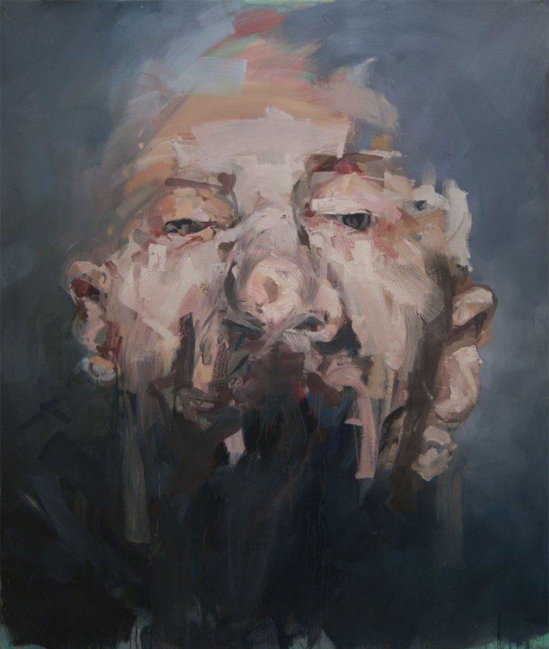 Andrew Moncrief (Salt Lake City, USA), Self-Portrait, 2012, Oil on Canvas, 72 x 66 inches, $3000