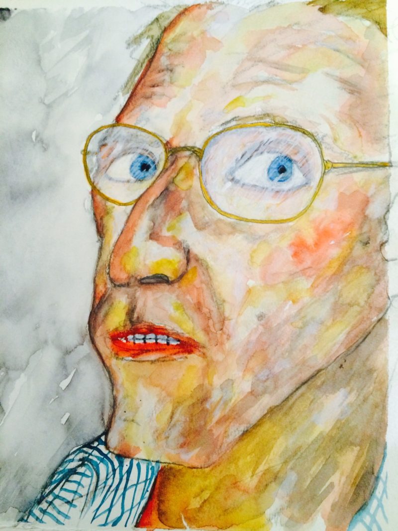 Self-portrait. Lyle Richardson 1956-2012  (Ottawa, Canada), Mixed Media on Found Paper, Various Sizes (approx. 8x10 inches to 16x20 inches), produced between 2005 - 2012. Donated to the City of Ottawa Art Collection.