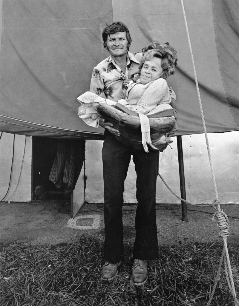 Randal Levenson (Miami, USA), In Search of the Monkey Girl, Barbara Bennett, World's Smallest Mom and Ed Bennett, Ohio, 1976. Vintage Print from Original Negative on Portriga Rapid 111 Double Weight Glossy Paper.