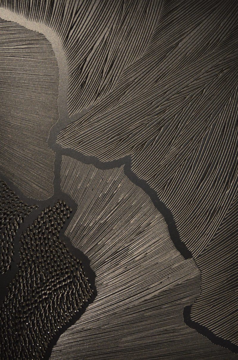 Ernesto Alva, Wound 6, 2014, Polyptych. PCV hand engraved. 60 x 40 cm, $300 each