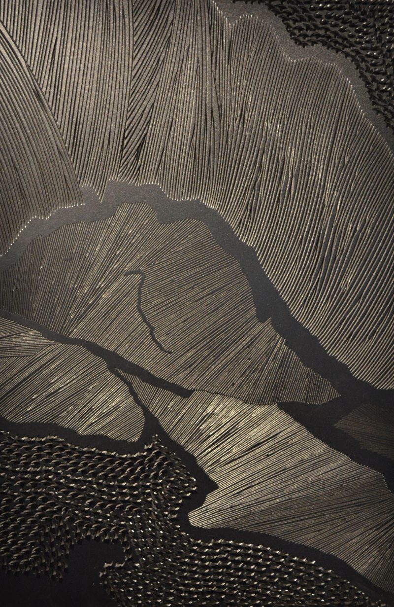 Ernesto Alva, Wound 8, 2014, Polyptych. PCV hand engraved. 60 x 40 cm, $300 each