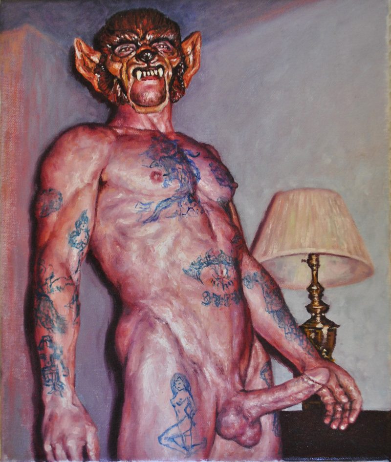 Matthew Stradling, London (England), 'The Beast', Oil on canvas, 10 x 12 inches, 2014, USD$900