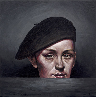 Francois Escalmel (Montreal, Canada), The Aristocrat, Oil on canvas, 2013, 10 x 10 inches