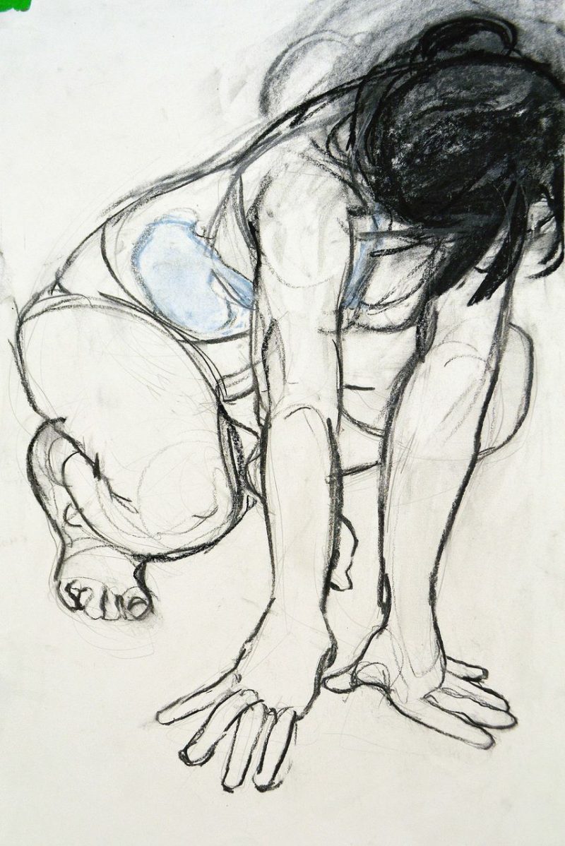 Hunt IV (2005), Original Drawings from Animation, Charcoal + Pencil on Paper, 22 x 15 inches, $350