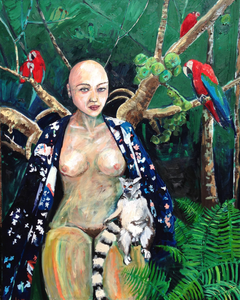 The Virgin Queen, 2014, Oil on Canvas, 48 x 60 inches, $1600.