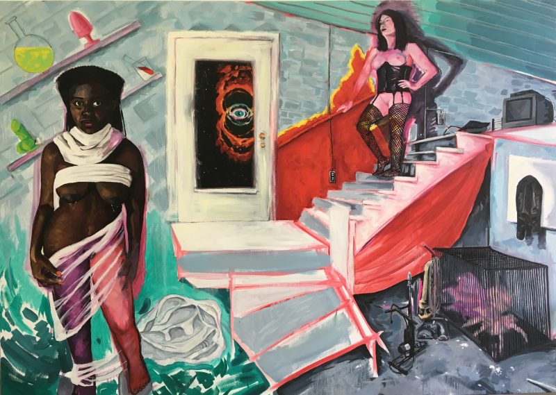 Kara Williams (Montreal, Canada), Threshold, Oil on Canvas, 60 x 84 inches, 2017. $3500.
