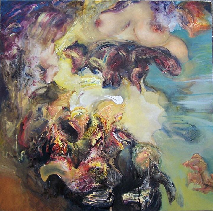 Florae, Oil on Canvas, 36 x 36 inches, 2010, $1200