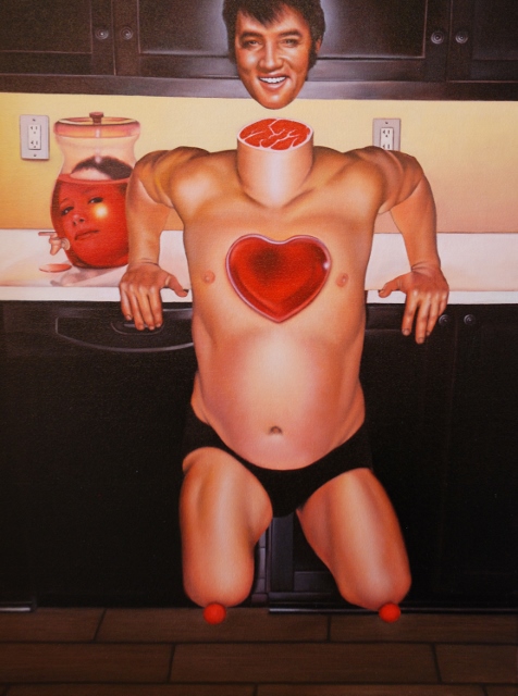 With a Bursting Heart, Oil on Canvas, 18 x 24 inches, 2013, $1600 