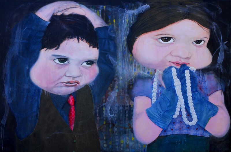 Conception of Complex, Oil on Canvas, 208 x 138 cm, 82 x 54 inches, 2013, $4000