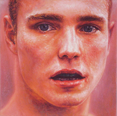 Matthew Stradling (London, England).'Boxer 6', Oil on Canvas, 12 x 12 inches, 2010, USD$1200.