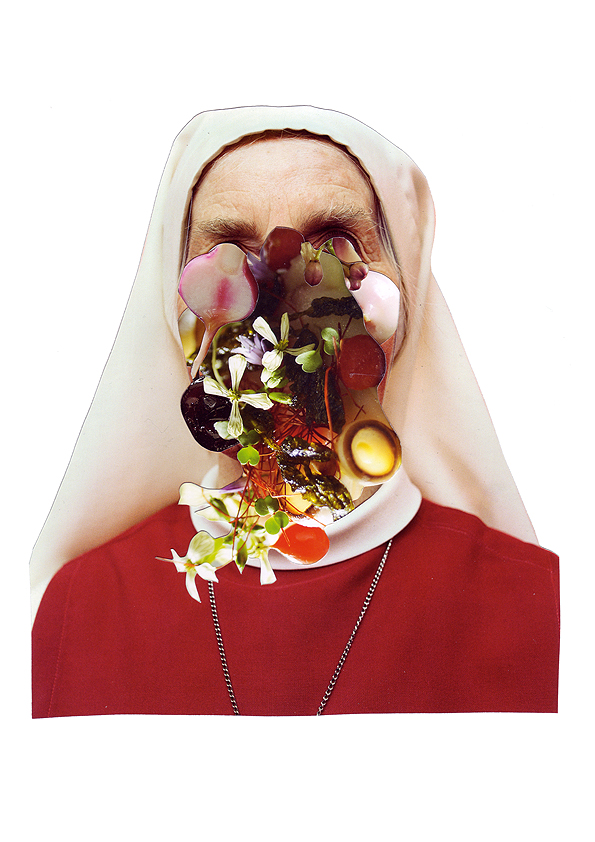 Grande Bouffe 5, Collage,10 x 7 inches (approx), 2010, $650