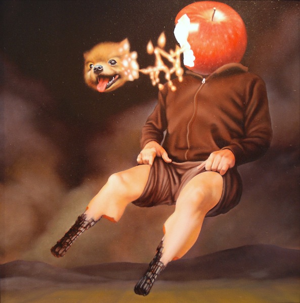 Hard Times in High Places, Oil on canvas, 24 x 24 inches, 2012, 