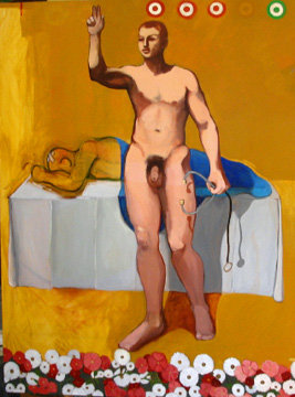 Medecine Man, Acrylic on Canvas, 48 x 36 inches, 2010, $1500