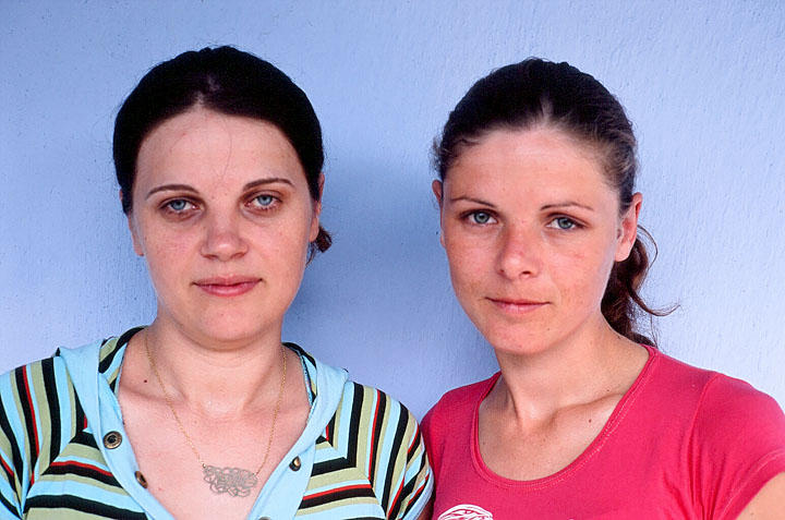 'The Price of Sex' Series, Photograph, 40 x 60 inches, (JENEA and NATALIA, both trafficked to Turkey. Jenea was 18 when a woman from a nearby village promised her a sales job in Moscow. Instead Jenea was sold in a brothel... Moldova 2008)