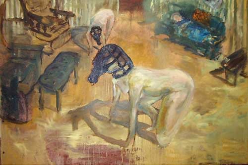 Dream of the Beast, Oil on Canvas, 48 x 72 inches, 2002,  Gallery Private Collection.