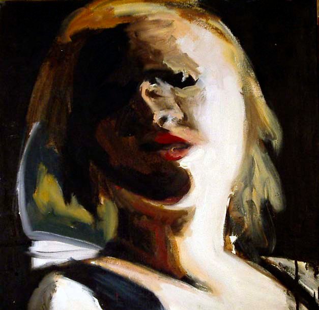 Woman in Shadows, Oil on Canvas, 22 x 22 inches, 2005, Private Collection in Brazil.