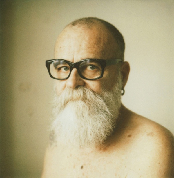 AA Bronson in his Apartment, Chelsea, Digital C-Print from Unique 600 Type Polaroid, 15x15 inch, 2011, Private Collection.