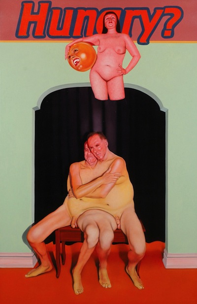Feed the Hungry, Got Love Series, Oil on Canvas, 40 x 60 inches, 2008. Private Collection.