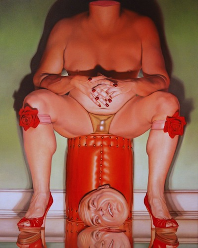 Peter Shmelzer, Surprise, High Value in Hard Times Series, Oil on Canvas, 20 x 24 inches, 2011, SOLD