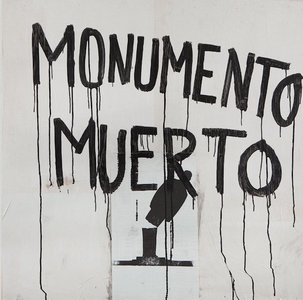 Monumeto Muerto, Paint Printed Paper and Wood, 4 x 4 feet, $ 500