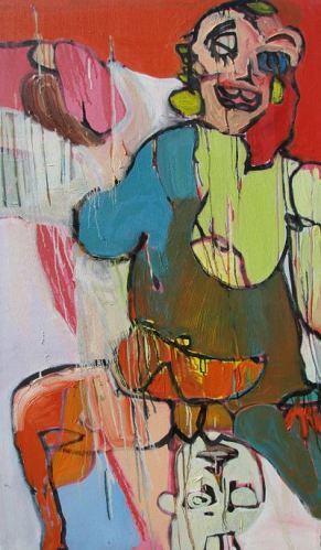 Natalie Bruvels, Pure Joy, 	36 x 60 inches, oil on canvas, 2012	, $1100
	
