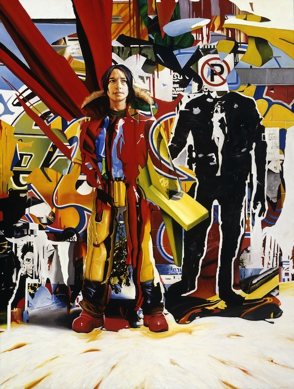 Warning, oil on canvas, 48 x 64 inches, 2005