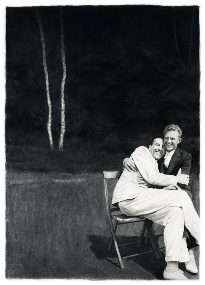 As Dawn Goes Down to Day, 2008, Charcoal on Paper, 24.25 x 34 inches, $7,500 USD (Frame $500)