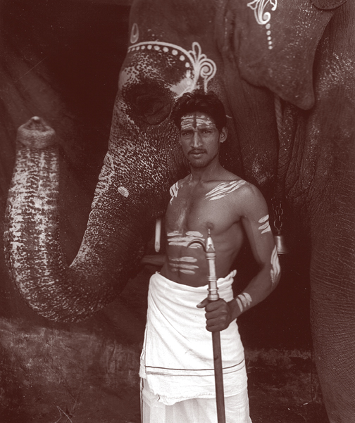 Mahout & Elephant, Bharat India Series, 1993, Toned, Mat Silverprint Photographs, 13 x 15 in, Edition of 10, (for reference only / not for sale)