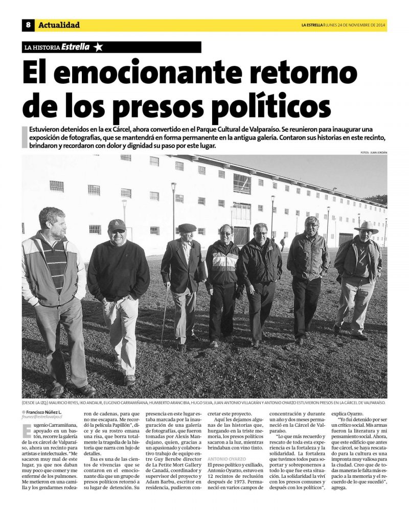 Press in Chile. Page 1.