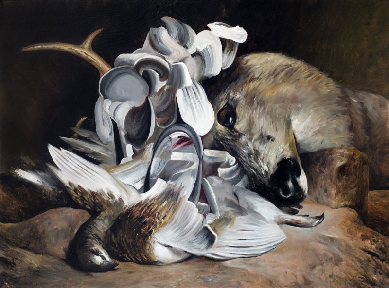Francois Escalmel (Montreal, Canada), The Supreme, 2014, Oil on canvas, 24 x 18 inches
