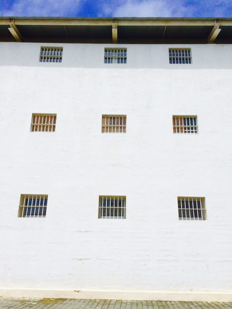 Exterior view of the former prison, Parque Cultural de Valparaiso, Chile.
