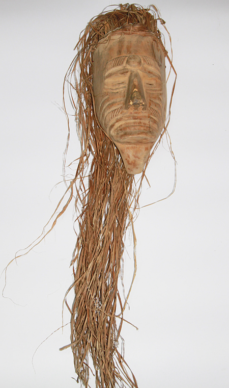 Baila Viejo / Dance Old Man, Old Man, Nacajuca, Tabasco, Carved wood, reeds, Circa 1990, 92 cm long x 15.5 cm wide