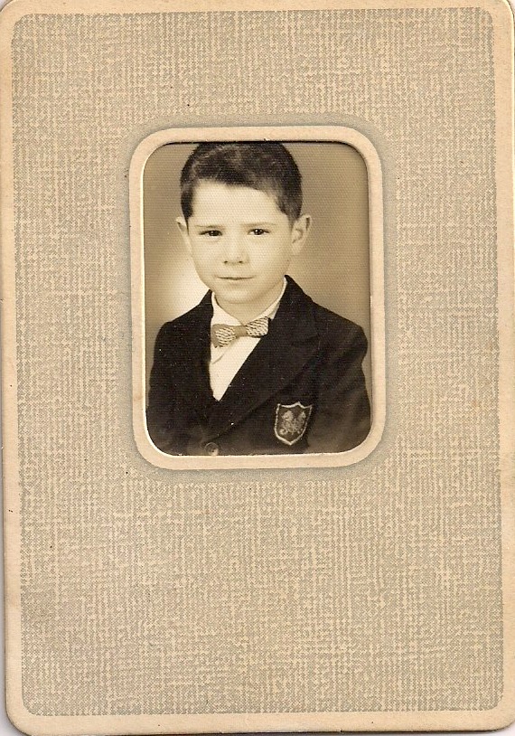 Young Boy with Bow Tie, Anonymous Black and White Photograph, 1950s, 1.75 x 1.4 inches, $10