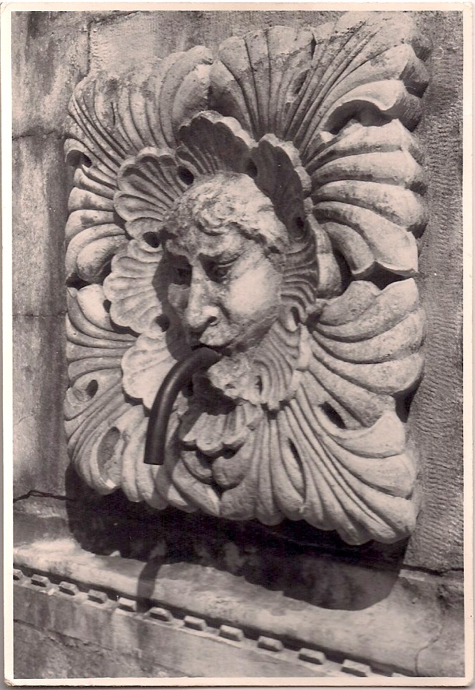 Anonymous, Fountain Sculpture, Silver Gelatin Print, 3.5 x 5 inches, $5.