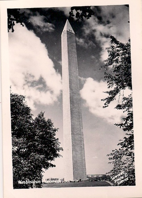 Anonymous, Washington Monument, Silver Gelatin Print, 2.5 x 3.5 inches, $15.