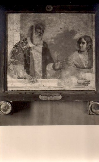 Anonymous, Religious Painting, (Venice, Italy) Vintage Silver Gelatin Photograph/Postcard, 3.5 x 5.5 inches, $10.