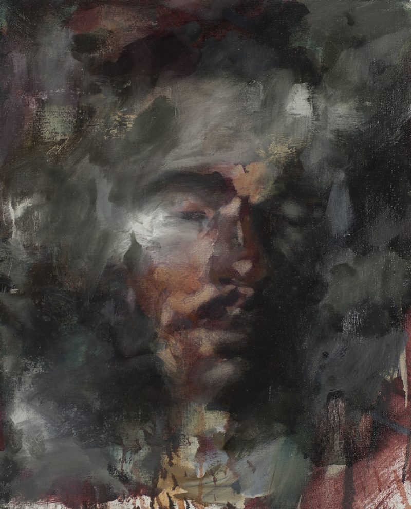 Andrew Moncrief (Salt Lake City, USA), Untitled Self Portrait, 50 x 40cm, Oil on canvas, 2015, 650 Euro