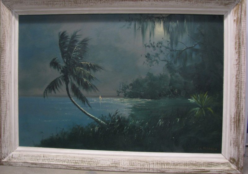 R.A. Roy McLendon (Born 1932), Untitled #1, Oil on Upson Board, 61x92cm (Image) 72x103cm (Framed), 1972, Signed.