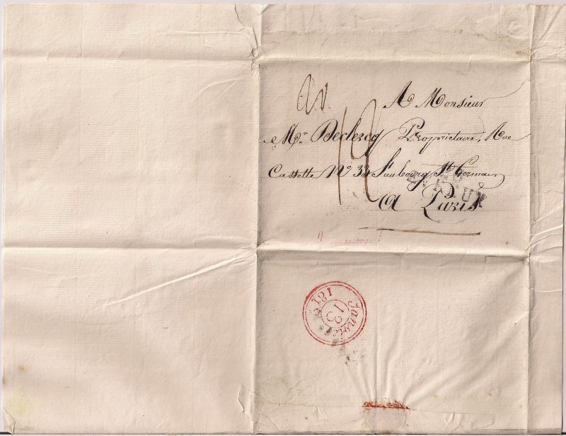 Letter #2 / Front Exterior of folded letter