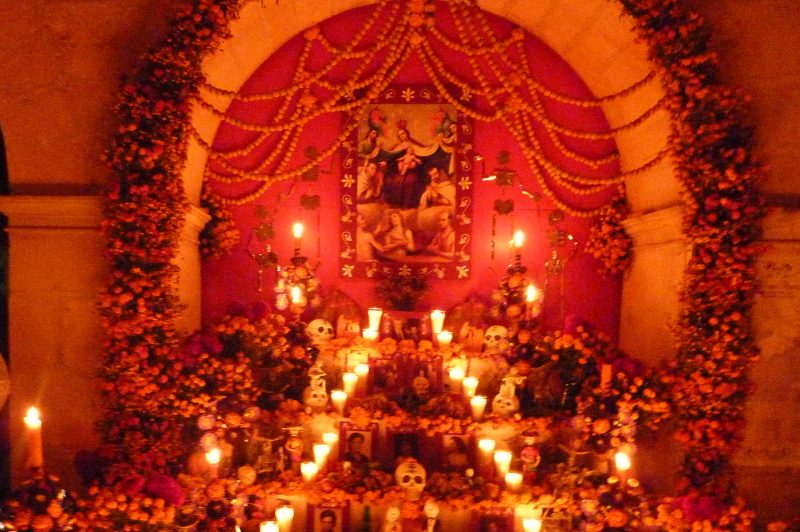 Traditional Day of The Dead Shrine.