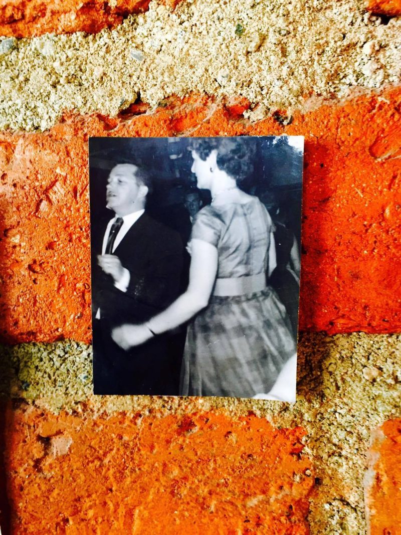 Vintage photograph: My beautiful parents, in love, dancing. 'All Saints' Shrine Installation by LPM Projects along with local participants. Commissioned for the Day of the Dead Celebrations in Puerto Vallarta, Mexico. 