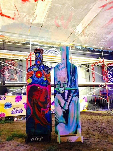 
Top Shelf Distillers Bottle Series continues with custom artworks by Ottawa based artists Mique Michelle & Komi Olaf. Created on location at House of PainT 2017.