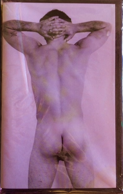 'XXX', Gay Erotic Publication/Zine, Photo-collages by Joseph Akel, 2009, 5 x 8 inches, 22 pages, Sealed in pink, clear celophan enveloppe, Edition 169/280. Acquired in New York, USA, $35. SOLD.