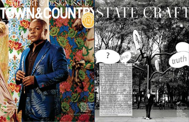 Press: Town & Country - 'State Craft', written by Kevin Conley, Arts Editor.