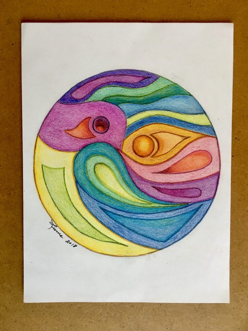 Wonderful Set of Color Pencil Drawings, Each depicting the artist's variation in style & subject. All signed by Puerto Vallarta artist 'LUMA' with the year it was created. Each measure 9 x 12 inches. Please specify which is your choice; sold separately. Asking $200 pesos each. (Image 3).