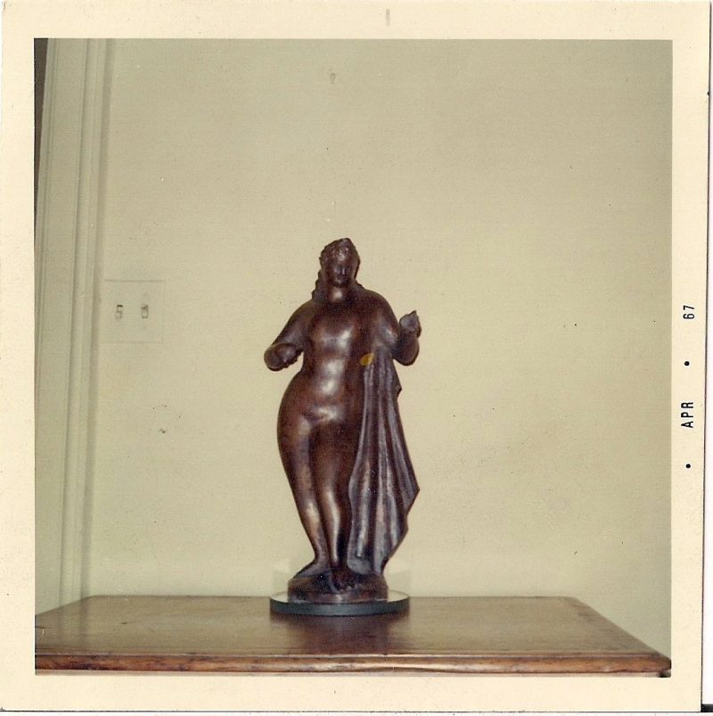 Vintage Photograph, Sculpture by Elie Nadelman (born Eliasz Nadelman; February 20, 1882 – December 28, 1946) was a Polish-American sculptor, draughtsman and collector of folk art. Dated April 1967. Measures 3.5 x 3.5, $45. 