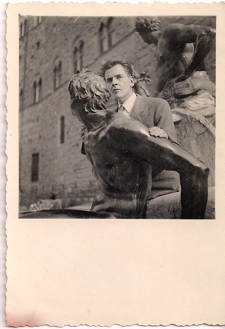 Vintage Photograph, Young Man in Florence, Written in pencil on verso: 'Mauricio Aguilar, Florence 1948'. Measures 2.5 x 3.5 inches. $25