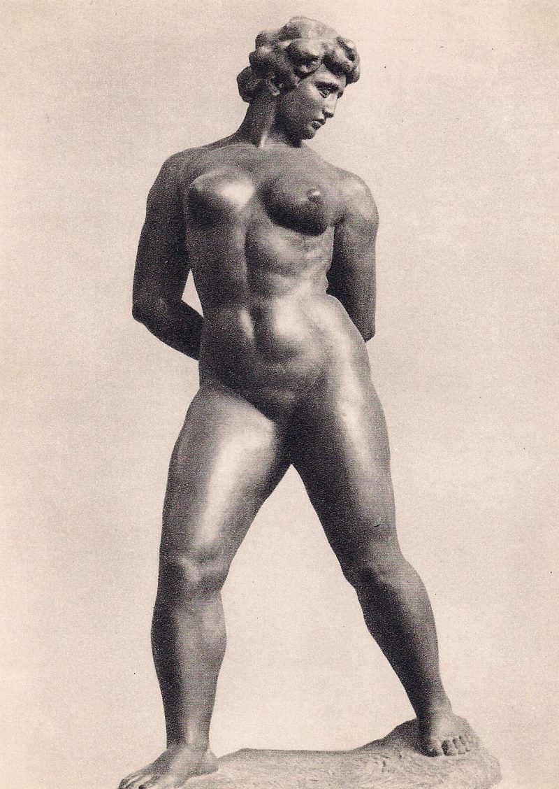 Maillol, Musee D;Art Moderne, Paris. Authentic Vintage Photographic Postcard, 1940-50's, Measures 4.5 x 5 inches (card sizes vary), Mild to no aging, SOLD